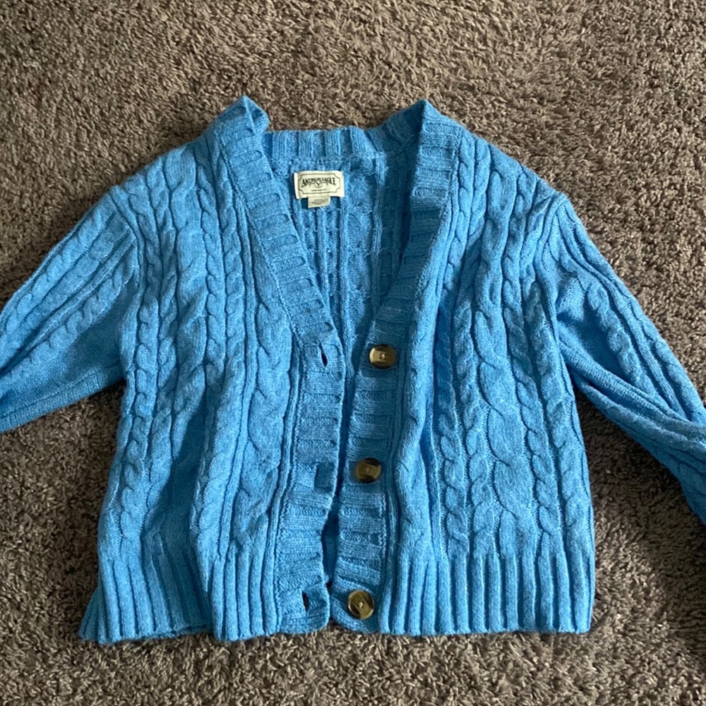 Super cute blue American eagle cardigan small